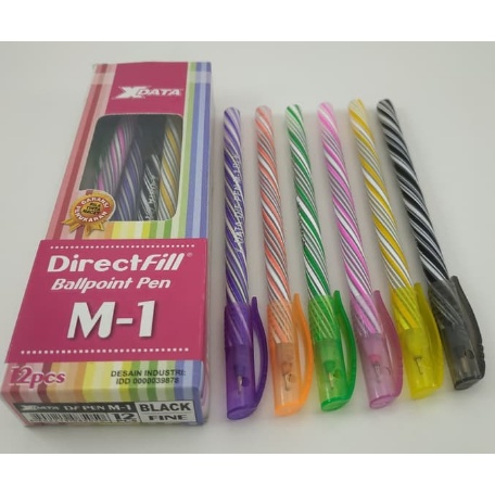 

Ballpoint/Bolpen/Ballpen/Pulpen/lilin ulir X-DATA M1 (1 KOTAK 12 PCS)