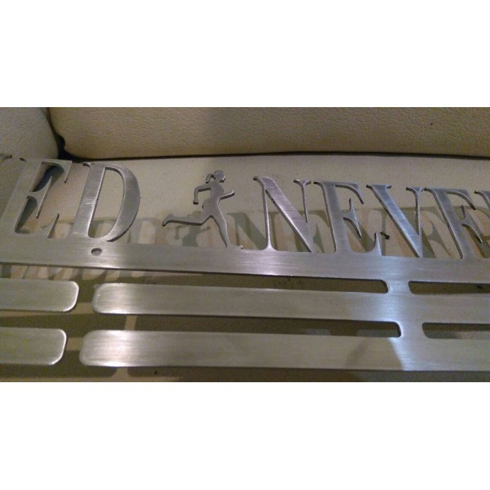 MEDAL HANGER - GANTUNGAN MEDALI - ALWAYS EARNED NEVER GIVEN - STAINLESS