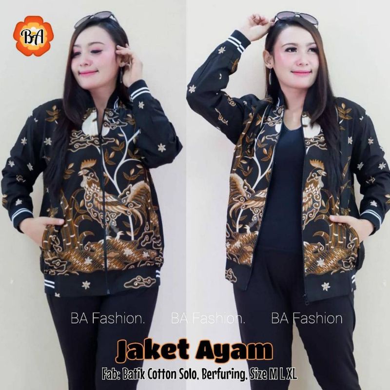jaket batik ukuran jumbo limited edition
