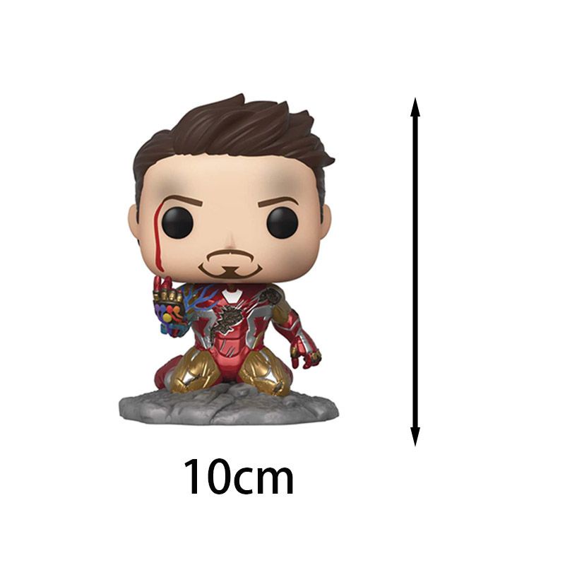 10cm Funko Pop Avengers Endgame I Am Iron Man Glow In The Dark Vinyl Figure Toy Tony