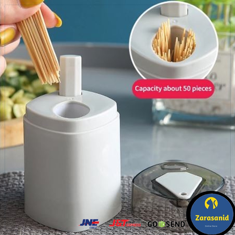 Tempat Tusuk Gigi Otomatis Wadah Tusuk Gigi Automatic Toothpick Holder