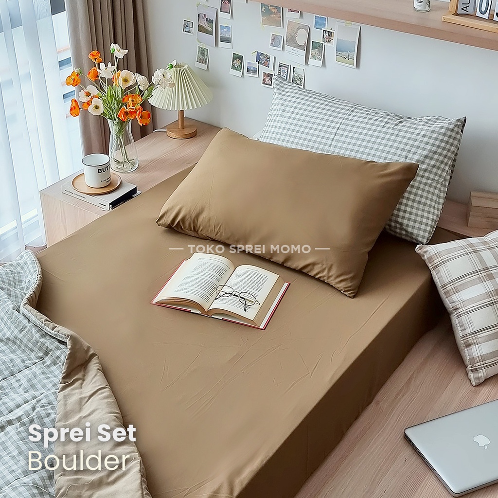 Sprei Set Microtex Polos Seri 01 - Ukuran 90 x 200