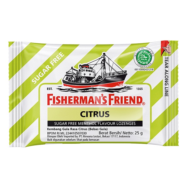 

FISHERMAN'S FRIEND SUGAR FREE CITRUS 25 gr