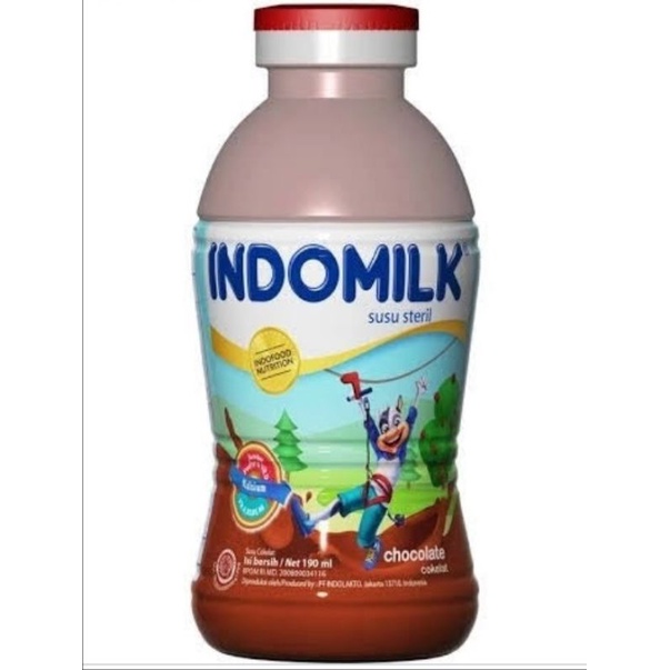 

PROMO 3 botol Indomilk Susu Cair UHT 190 ml Botol Cokelat strawberry melon vanilla