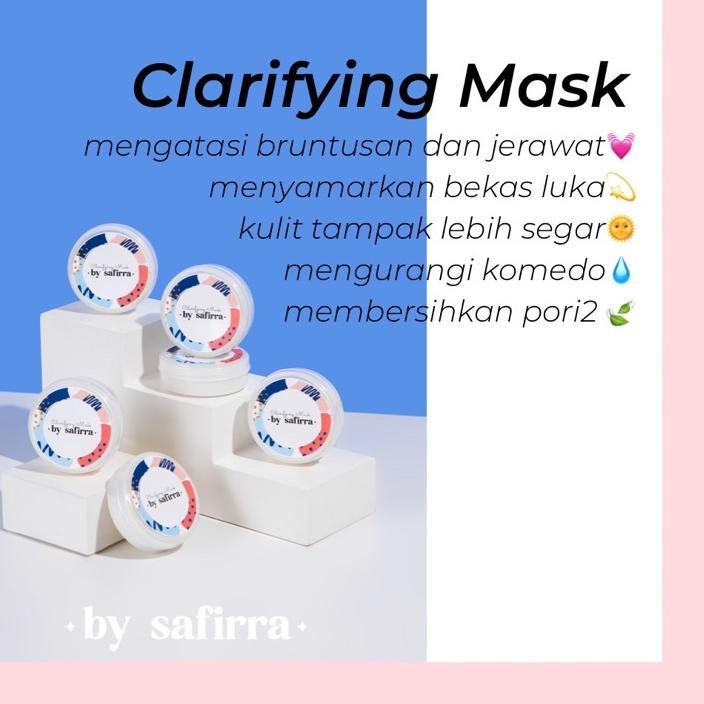 9.9 SALE CLARIFYING MASK BY SAFIRRA BPOM (LINK BARU) gas 