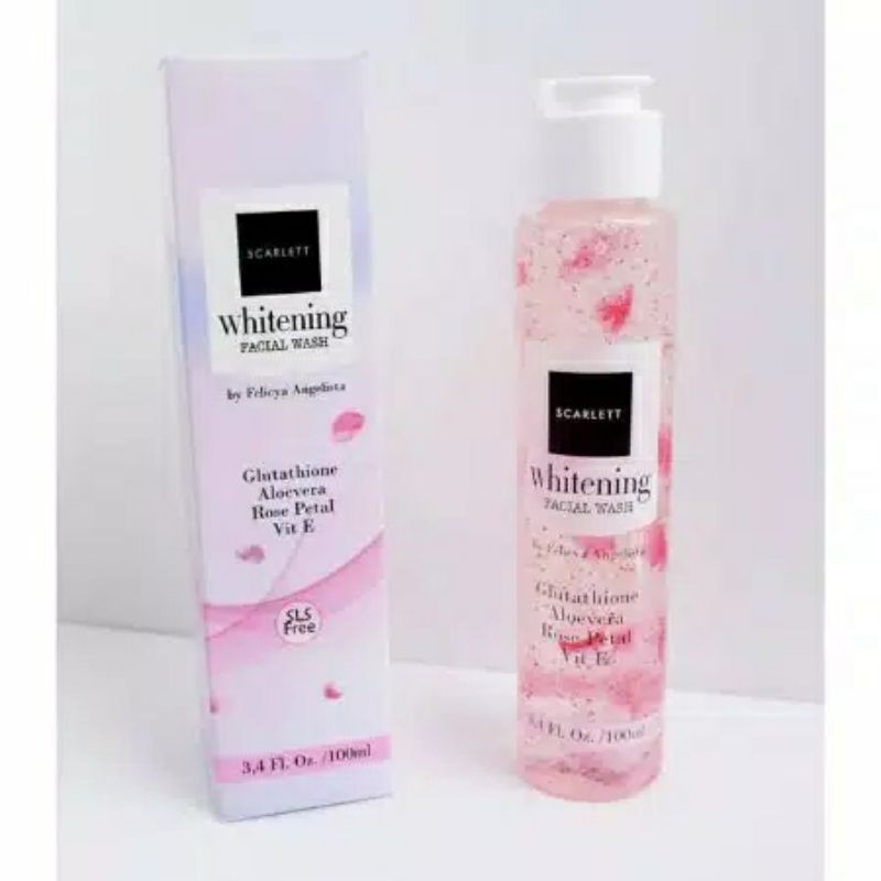 FACIAL WASH SCARLLETT WHITENing/SABUN CUCI MUKA SCARLETT (100%Original)