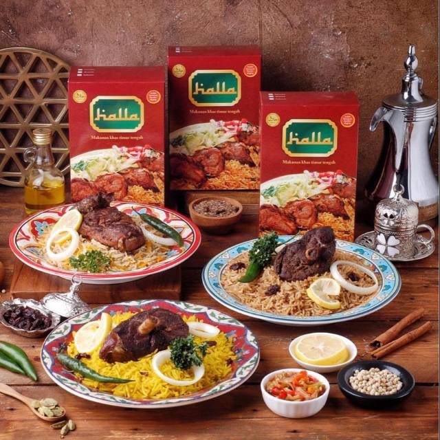 Bumbu Instan dan Beras HALLA NASI ARAB MANDHI BIRYANI KABSAH KEBULI Non MSG