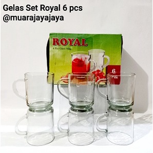 Gelas Set Royal I Gelas Teh Hangat I Gelas Es Sirup