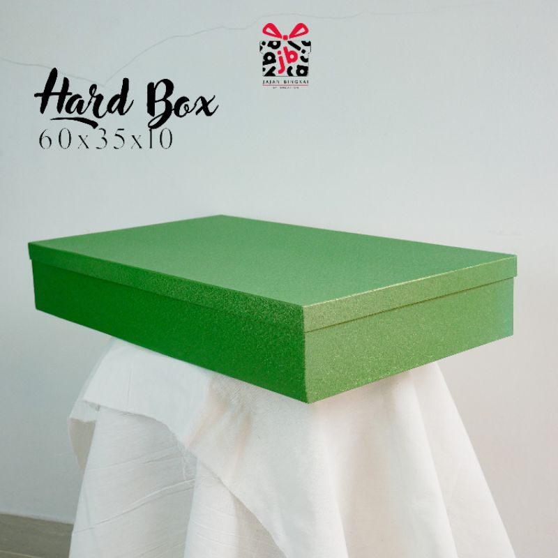 

HAMPERS BOX / GIFT BOX / KOTAK KADO / WARNA HIJAU / UKURAN 60X35X10