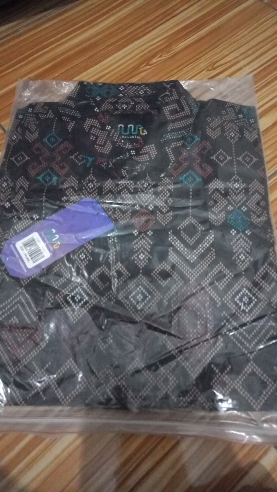 New Arrival Kemeja Batik Hitam Songket Lengan Panjang Pria Premium