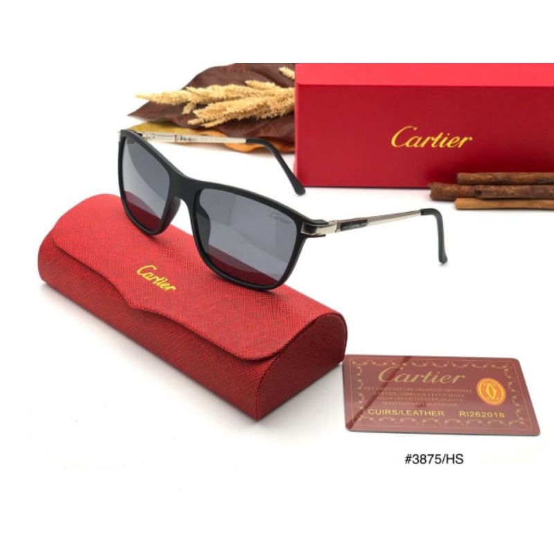 KACAMATA CARTIER 3875 ANTISILAU ANTIRADIASI POLARIZED POLICARBONATE