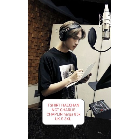 KAOS TSHIRT HAECHAN NCT CHARLIE CHAPLIN