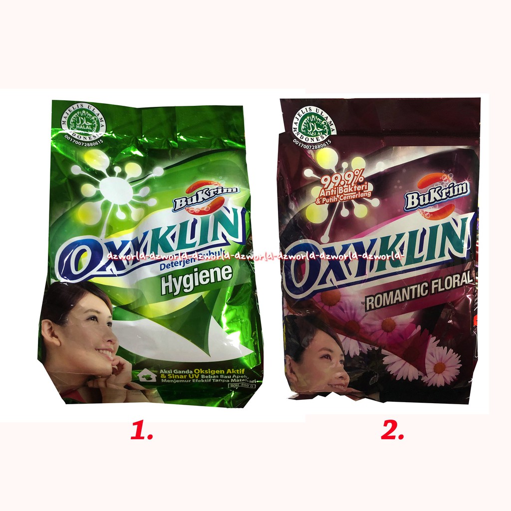 Bu Krim Oxyklin Hygiene 800gr Sabun Cuci Bubuk Detergent Bukrim Detergen Powder BuCream