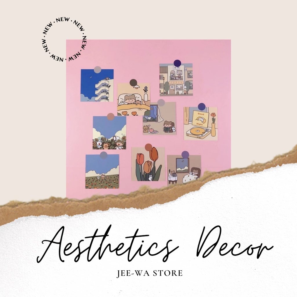 

[ JEE - WA ] ISI 9 PCS - Aesthetic Decoration Memopad, Memo, Journaling, Scrapbook, Note Catatan Sekolah Murah | Aesthetics Stationary Murah | Aesthetic Decor Kawaii Lucu Murah | Wall Decor Lucu Murah Aesthetics Tempelan Dinding Aesthetic