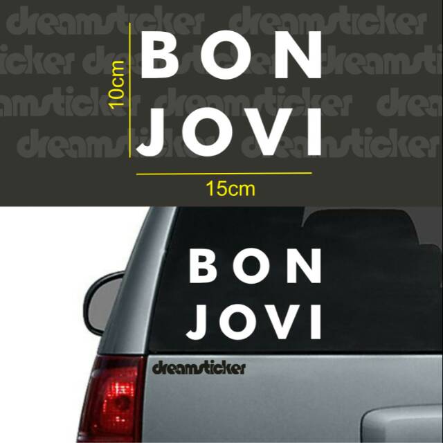 

Sticker Stiker Musik Band Bon Jovi Logo