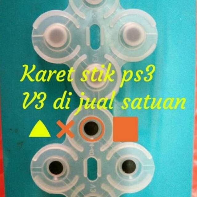 Karet Stik PS3 om V3 X Kotak Segitiga Bulat / Arah - Jual Satuan