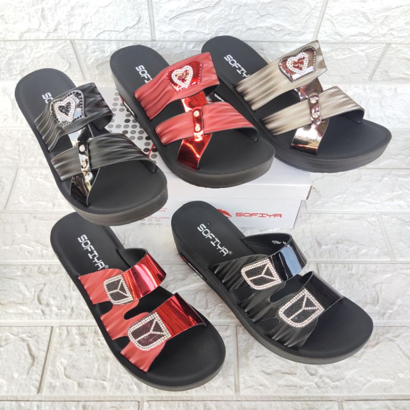 ORIGINAL SOFIYA 1786-45/SANDAL WEDGES SOFIYA IMPOR 1786-45/SANDAL WANITA IMPOR SOFIYA