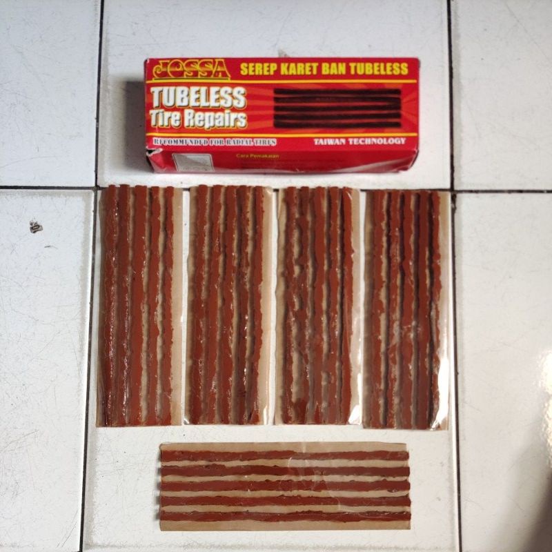 Jossa karet ban tubeless / tubeless tire repairs / Jossa lem cacing tubeless