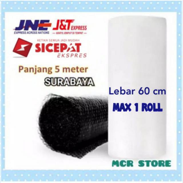 

Bubble Wrap Premium Roll Panjang 5 meter Lebar 60cm Gulungan Bubble Buble Wrap Meteran Plastik