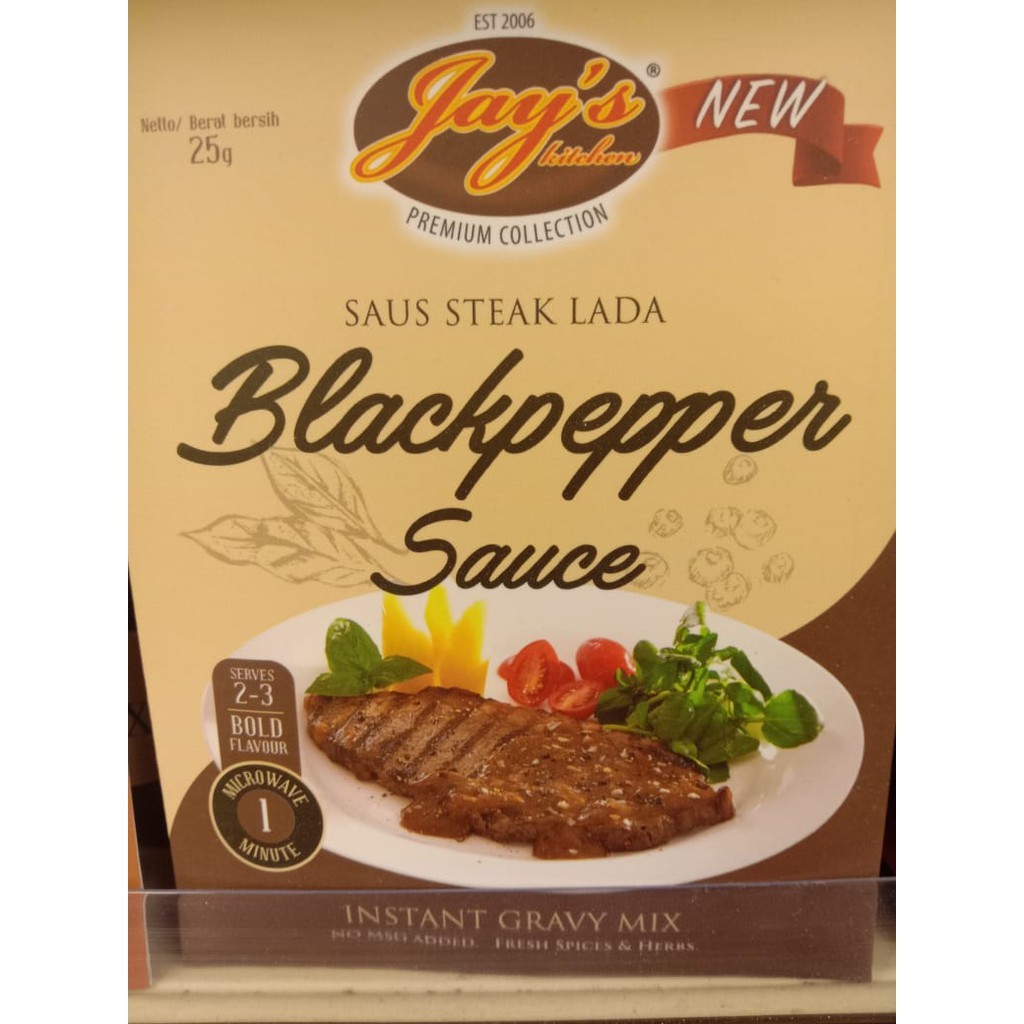 

Jay's Kitchen Saus Steak Lada Hitam 25 gr