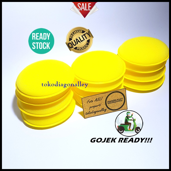 Busa Poles Busa Pad Poles Wax Body Mobil Spon Poles Bodi Mobil Spong Polish Motor Wax Spons Poles12 PCS Murah