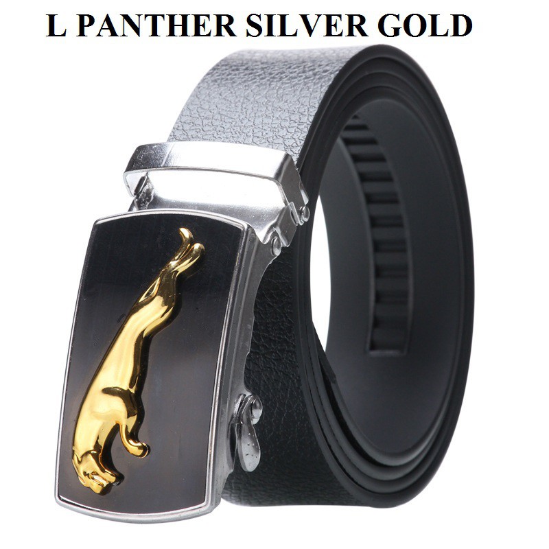 Ikat Pinggang Impor Pria PANTHER Eropa Fashion Belt Ban Gasper Gesper Sabuk Cowo Kulit Men Belt