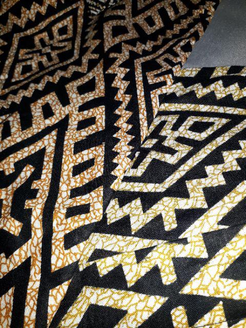 Kemeja Batik Pria Batik Danabrata Motif Wajik Hitam Kode 028 Lengan Panjang Reguler Size M L Xl