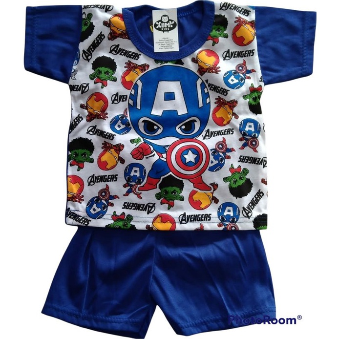 setelan baju anak avengers