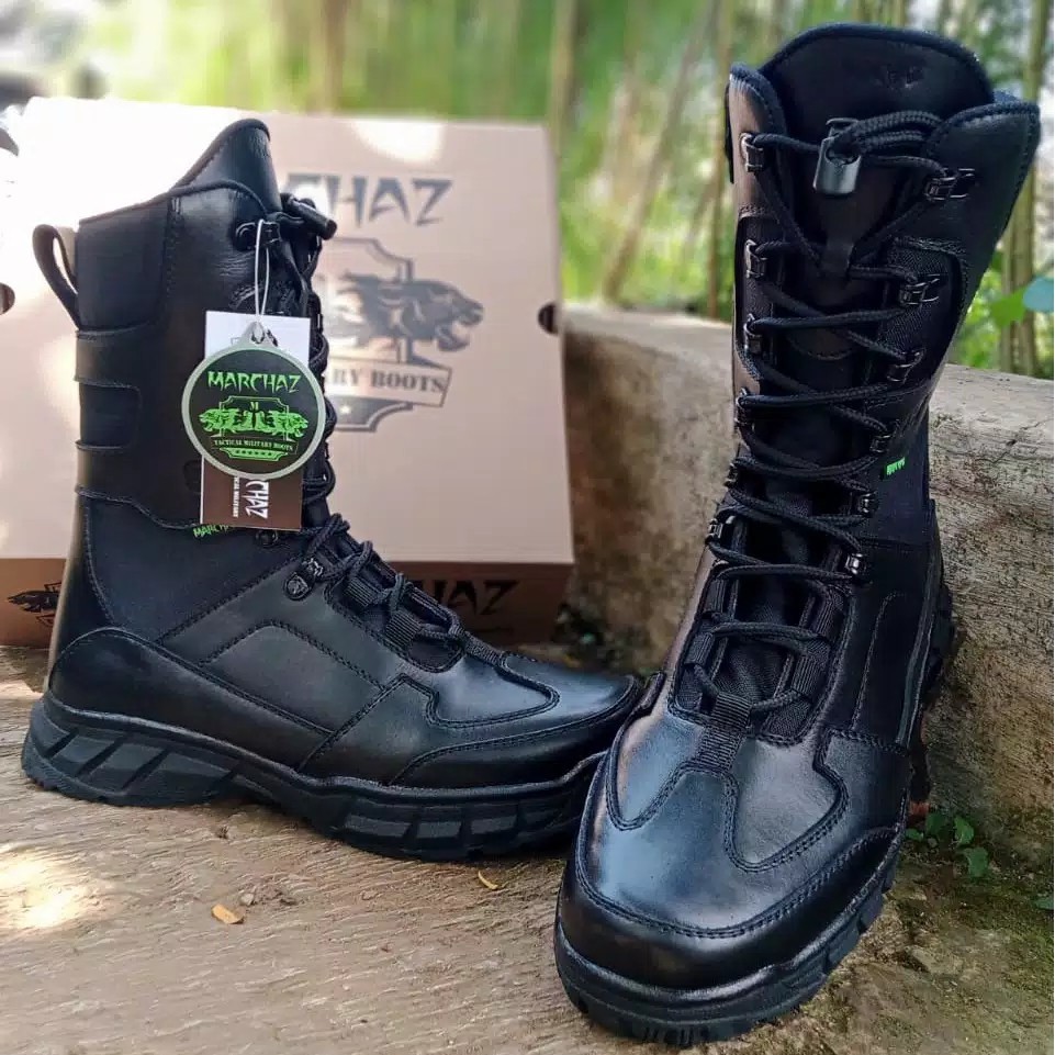 SEPATU PDL MARCHAZ KULIT ASLI SEPATU PDL DINAS TNI POLRI SECURITY SATPAM SEPATU BOOTS PRIA WANITA