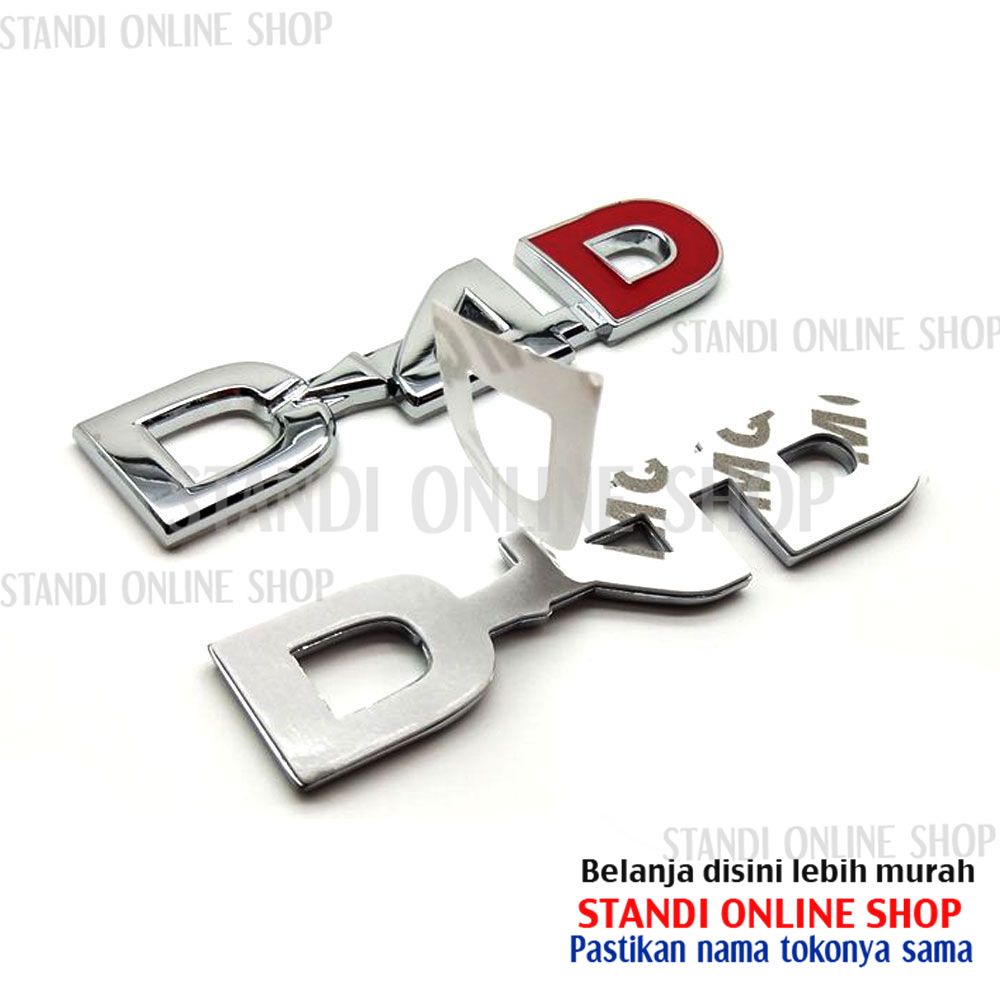 Emblem Sticker Logo Decal Zinc Alloy Toyota Kijang Innova Fortuner D4D