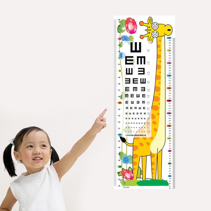 Import Sticker Height Stiker Dinding Pengukur Tinggi Badan Anak Alat Ukur Tinggi Wall sticker Height Kids