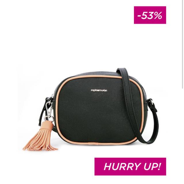 Tas selempang wanita murah promo kualitas terbaik original100% warna hitam sophie paris HEIDI BAG