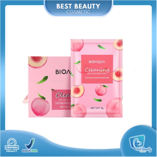 ★ BB ★ BIOAQUA Peach Makeup Remover Wipes 9g×30pcs