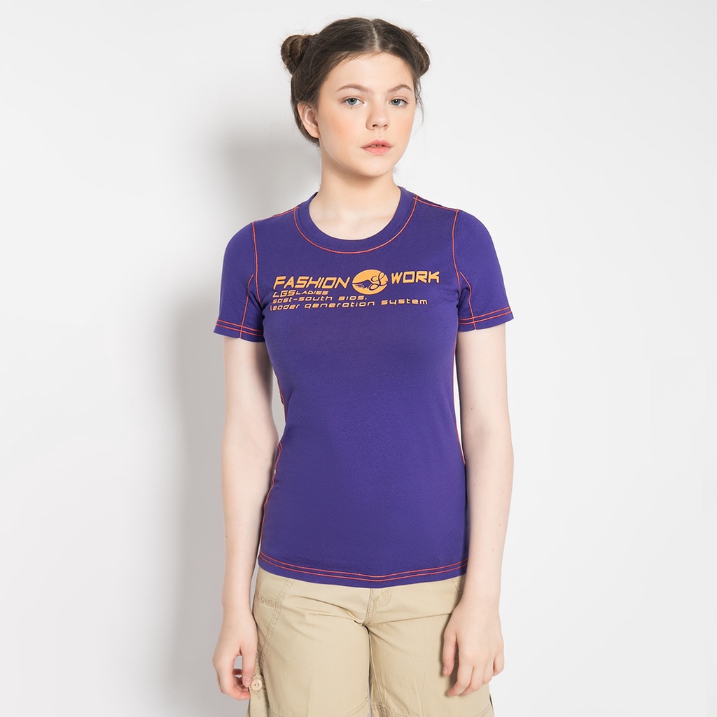LGS - Kaos Wanita - Lengan Pendek - Warna Ungu - LLTS.555.T713M.020.7C