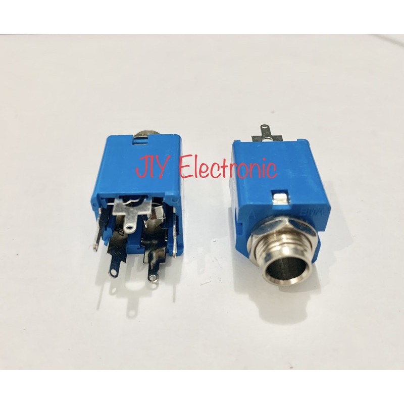 Soket Akai Stereo Biru BMA Original