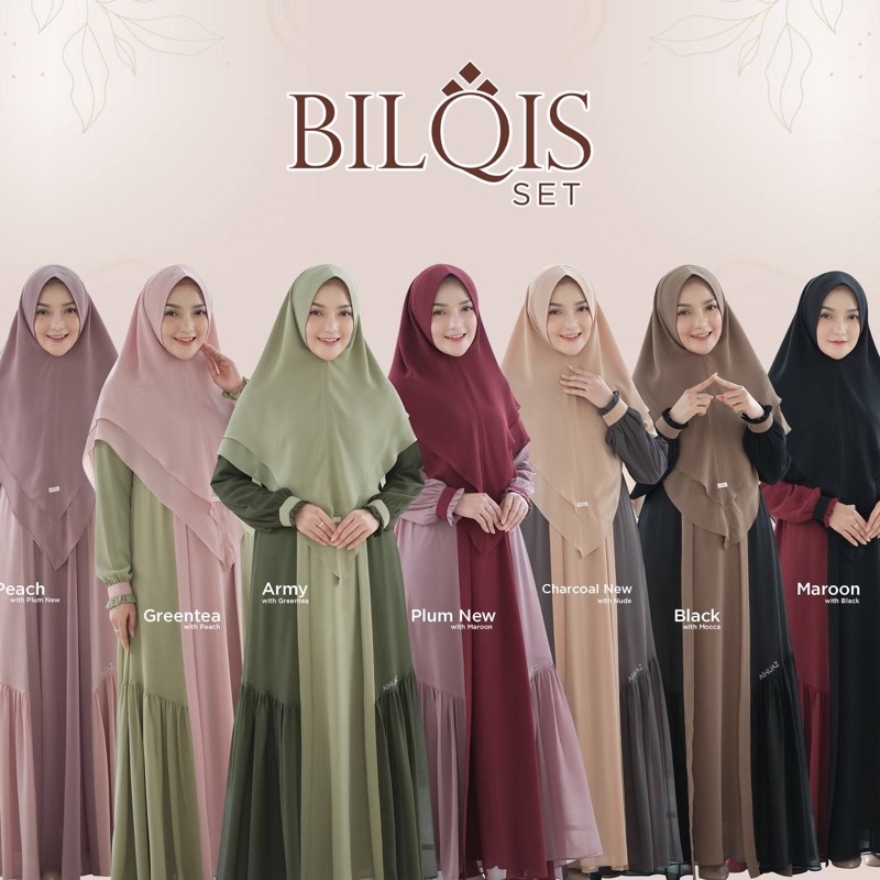 Gamis Syari Bilqis Set Alhijaz