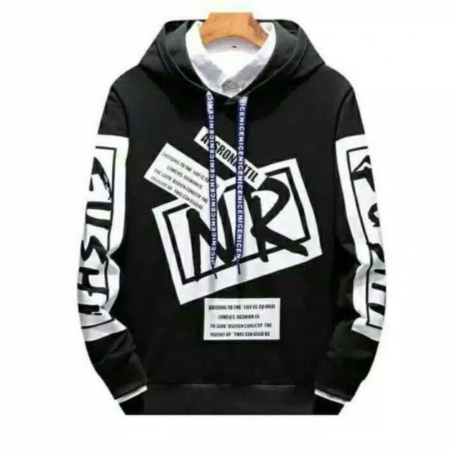 Mokokomo NR Flecee Sweater Hoodie Pria Lengan Panjang Baju Pria Atasan Pria