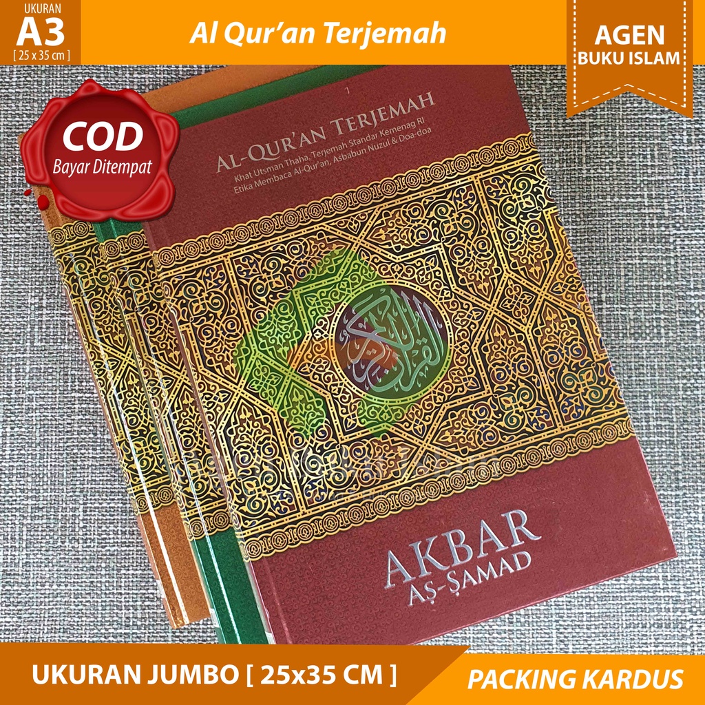 COD Al Quran Terjemah Jumbo Akbar As-Samad AlQuran Jumbo Al Quran Lansia 100% ORIGINAL