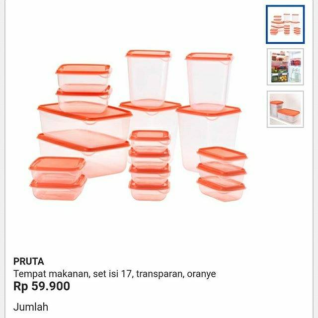 Fruta ikea tempat makan lunch box makanan