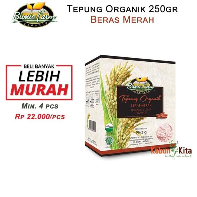 

Tepung Beras Merah Organik 250gr ( Organic Flour )