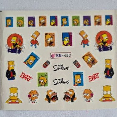 Stiker Kuku The Simpsons Water Decal Stikers