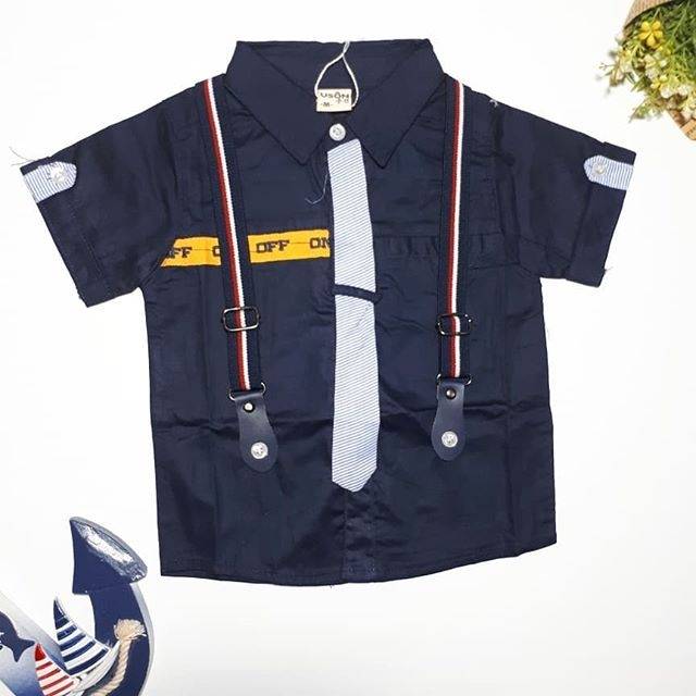 Kemeja uson murah kemeja uson suspender kemeja navi kemeja anak cowok import