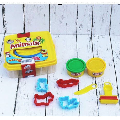 Fundoh 28147 Container Animals Mainan Edukasi Cetakan Lilin