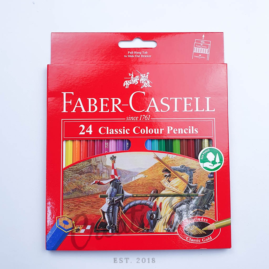 

FABER CASTELL Classic Colors Panjang Pensil 24 Warna Klasik