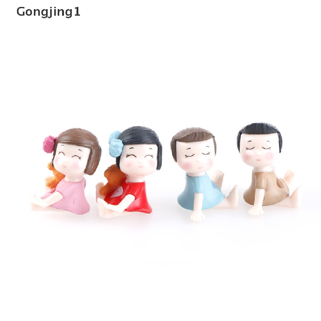 Gongjing1 Miniatur Pasangan Kekasih Bahan Resin Untuk Dekorasi Taman Minifairy Gardenterrarium