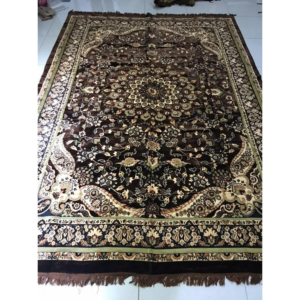 Karpet Carpet Permadani Hambal Alas Lantai Lipat Beludru Turkey Turki Jumbo 230 cm x 340 cm