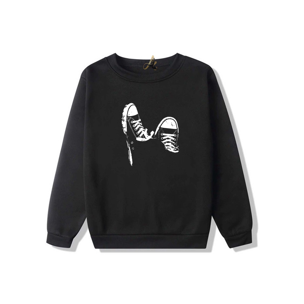 SWEATER OVERSIZE CREWNECK SEPATU STREETWEAR  SWEATSHIRT PRIA DAN WANITA