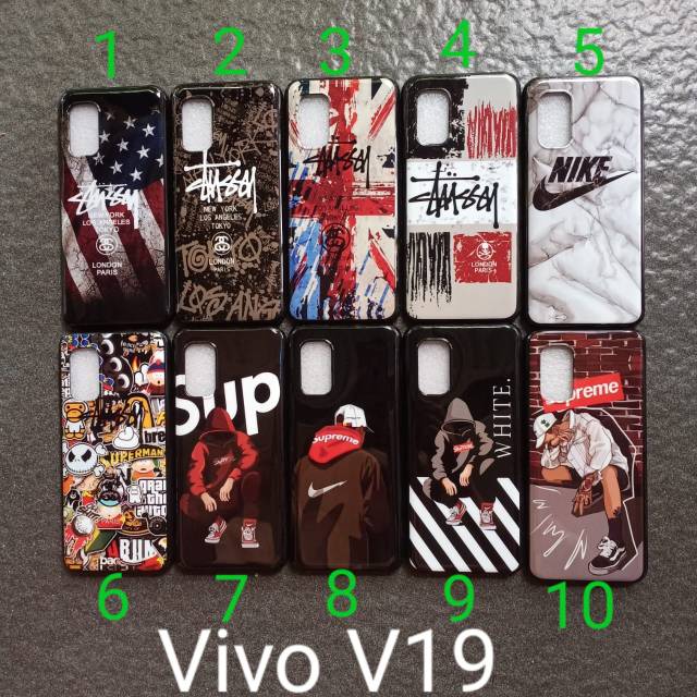 Case gambar Vivo V19 . Vivo V17 motif cowok ( 5 motif ) soft softcase softshell silikon cover casing kesing housing