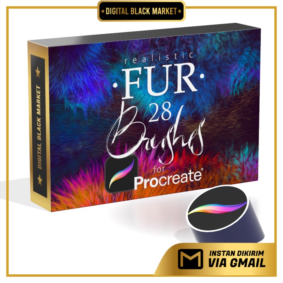 28 Realistic FUR Brushes - Procreate