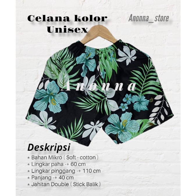 Celana Boxer kolor motif Bunga Indah